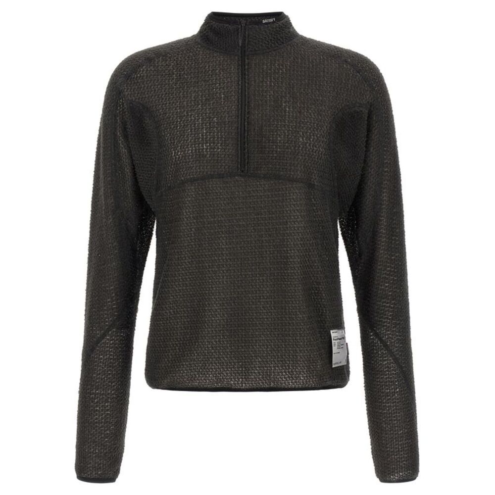 SATISFY Black Polyester Men's Sweatshirt
